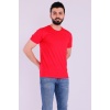 Kırmızı Basic Kısakol Erkek Slim Fit Tshirt