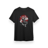 Demon Slayer Anime Tengen Red Circle Siyah Kısa kol Erkek Tshirt