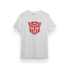 Transformers Autobots Logo Beyaz Kısa kol Erkek Tshirt