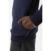 Lacivert Basic Oversize Erkek Kapüşonlu Hoodie 3 iplik Sweatshirt