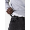Gri Basic Oversize Erkek Kapüşonlu Hoodie 3 iplik Sweatshirt