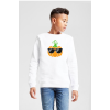 Cool Pumpkin Beyaz Çocuk 2ip Sweatshirt