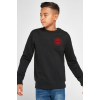 Chicago Fire Logo Siyah Çocuk 2ip Sweatshirt