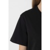 Chicago Fire Logo Siyah Kadın Oversize Tshirt