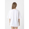 Mr Beast Kanji Beyaz Kadın Oversize Tshirt