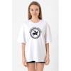 Percy Jackson Camp Half Blood Beyaz Kadın Oversize Tshirt