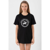 Percy Jackson Camp Half Blood Siyah Kadın Oversize Tshirt