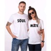 Tshirthane Soul Mate Sevgili Kombinleri Tshirt Çift Kombini