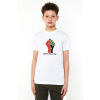 Hand Free Palestine Beyaz Çocuk Bisikletyaka Tshirt