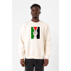 Free Hand Palestine Flag Ekru Erkek 2ip Sweatshirt