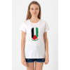 Watermelon Palestine Flag Beyaz Kadın Bisikletyaka Tshirt