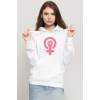 Pink Venus Symbol Hand Beyaz Kadın 3ip Kapşonlu Sweatshirt