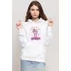 Colorful Feminism Hand Beyaz Kadın 3ip Kapşonlu Sweatshirt