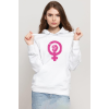 Vintage Purple Venus Symbol Hand Beyaz Kadın 3ip Kapşonlu Sweatshirt