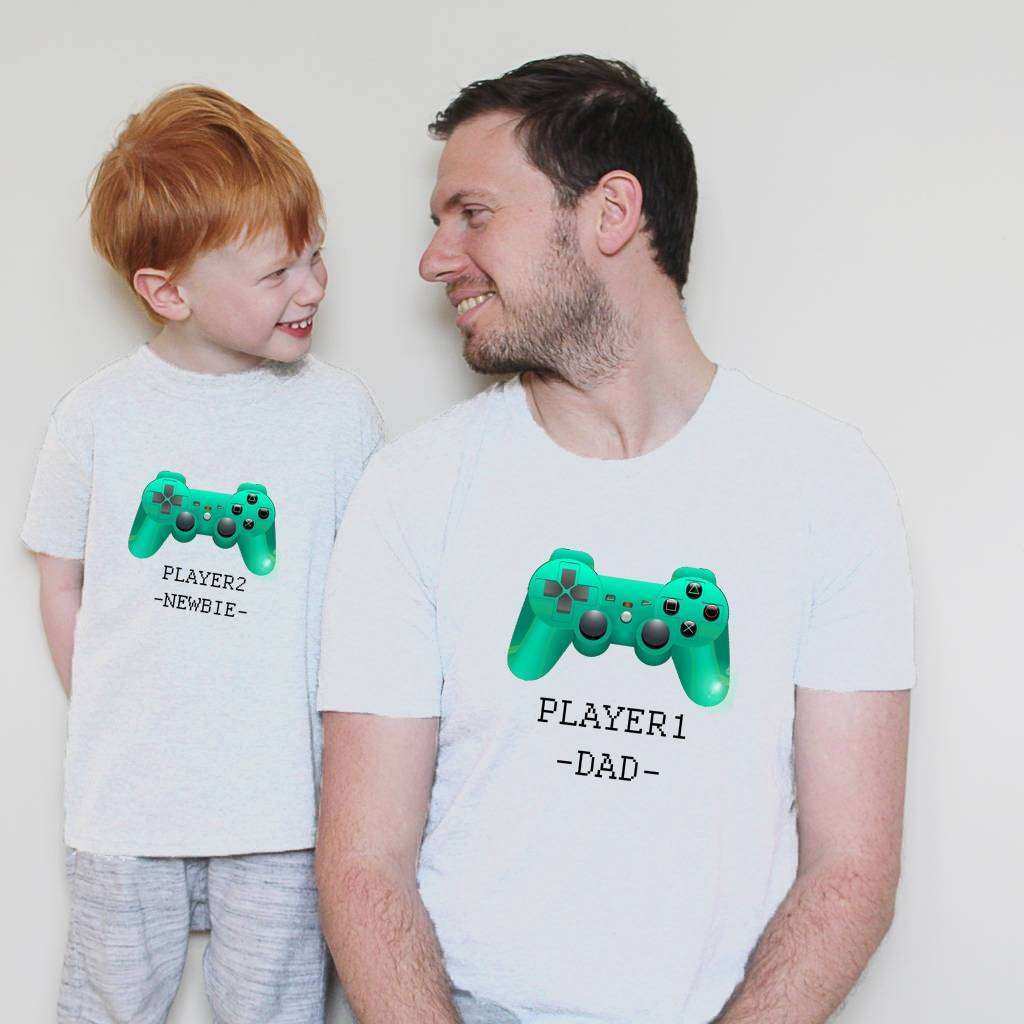 Baba Oğul Kız Giyim Player Tshirt (TEKLİ ÜRÜNDÜR KOMBİN YAPMAK İÇİN 2 ADET SEPETE EKLEYİNİZ)