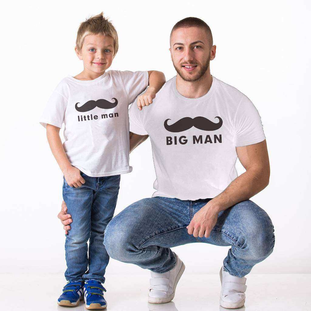 Bigman Little Man Baba Oğul Giyim Tişört (TEKLİ ÜRÜNDÜR KOMBİN YAPMAK İÇİN 2 ADET SEPETE EKLEYİNİZ)