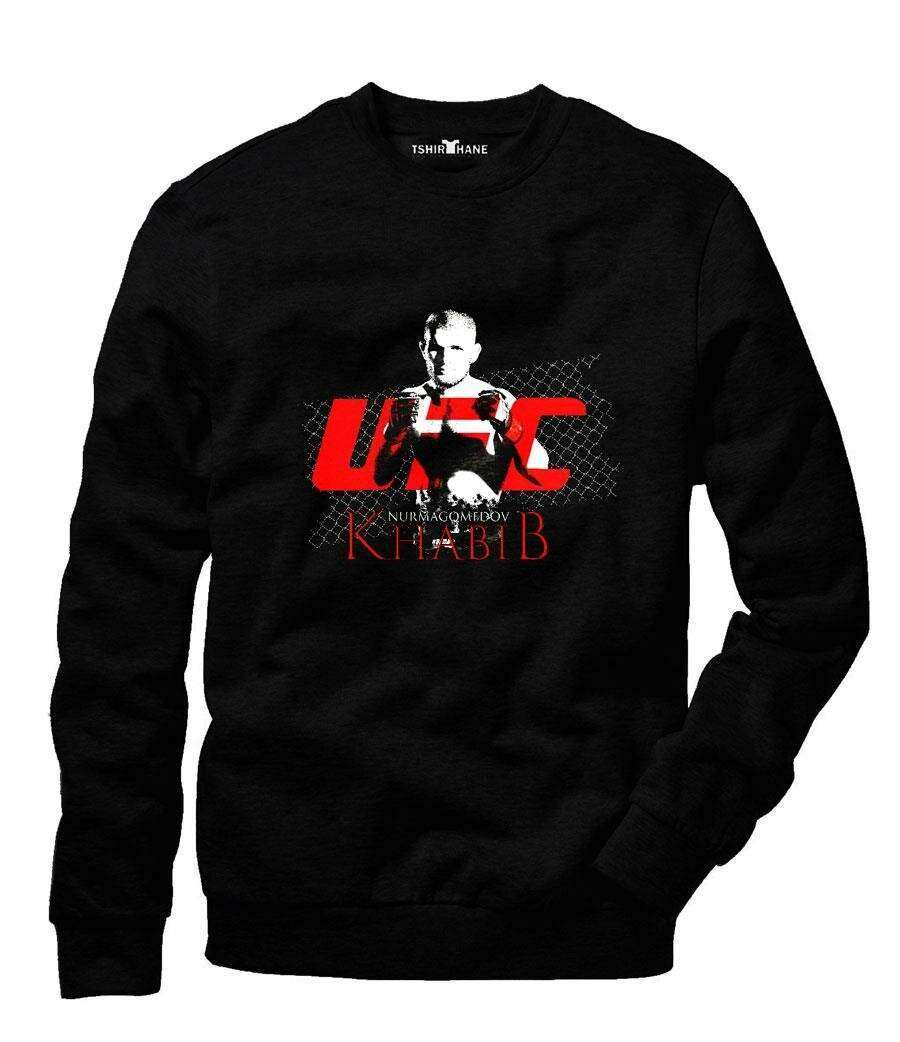 Tshirthane UFC Khabib Siyah Sweatshirt