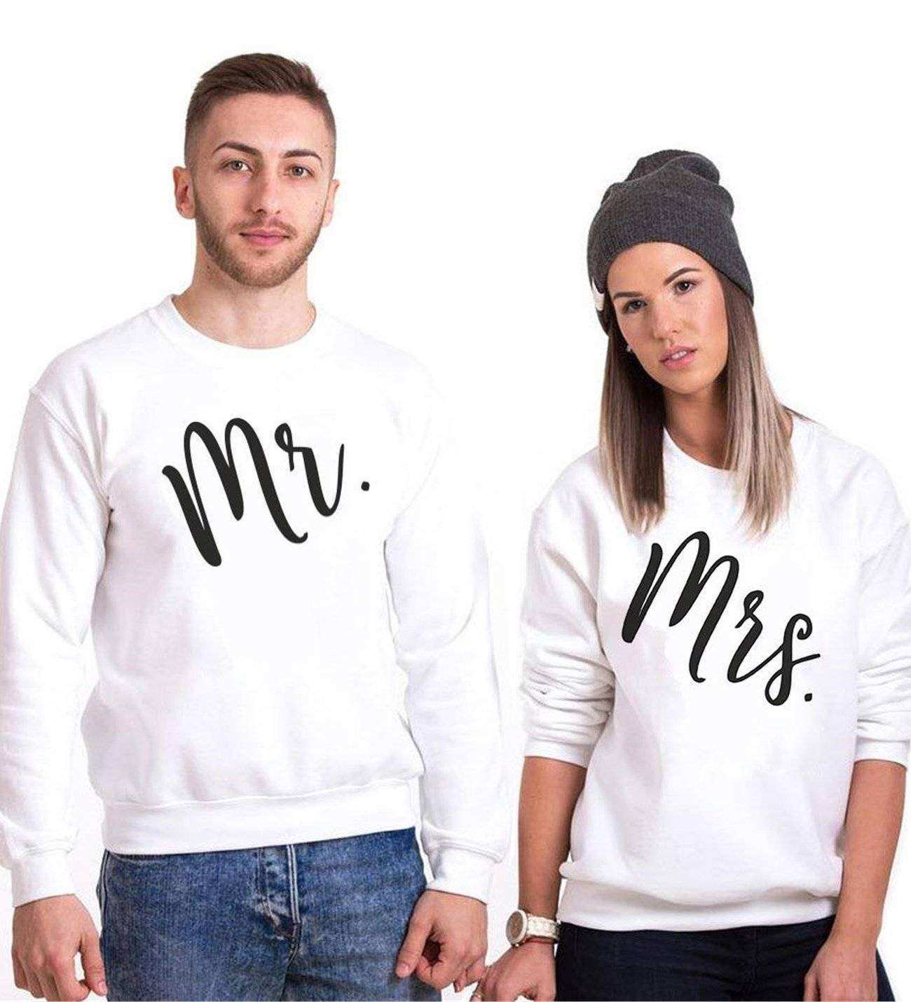 Tshirthane Mr. Mrs. 17 Sevgili Kombinleri Sweatshirt Kombini