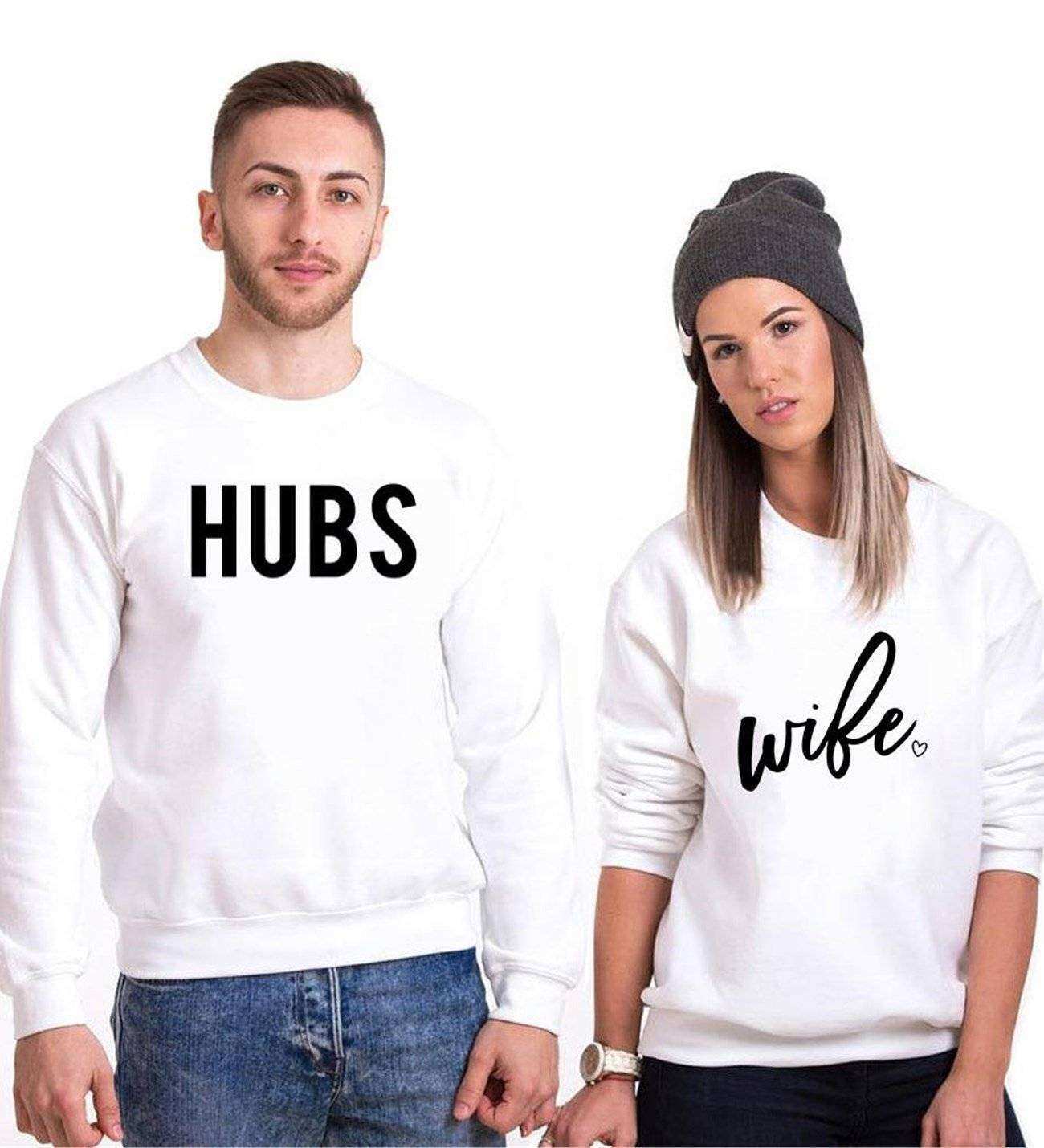 Tshirthane Wife-Hubs  Sevgili Kombinleri Sweatshirt Kombini