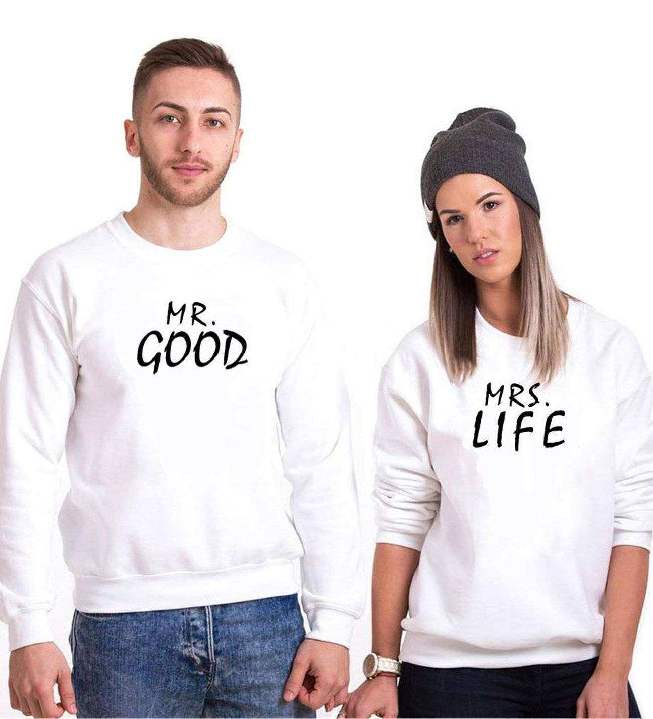 Tshirthane Good Life Sevgili Kombinleri Sweatshirt Kombini