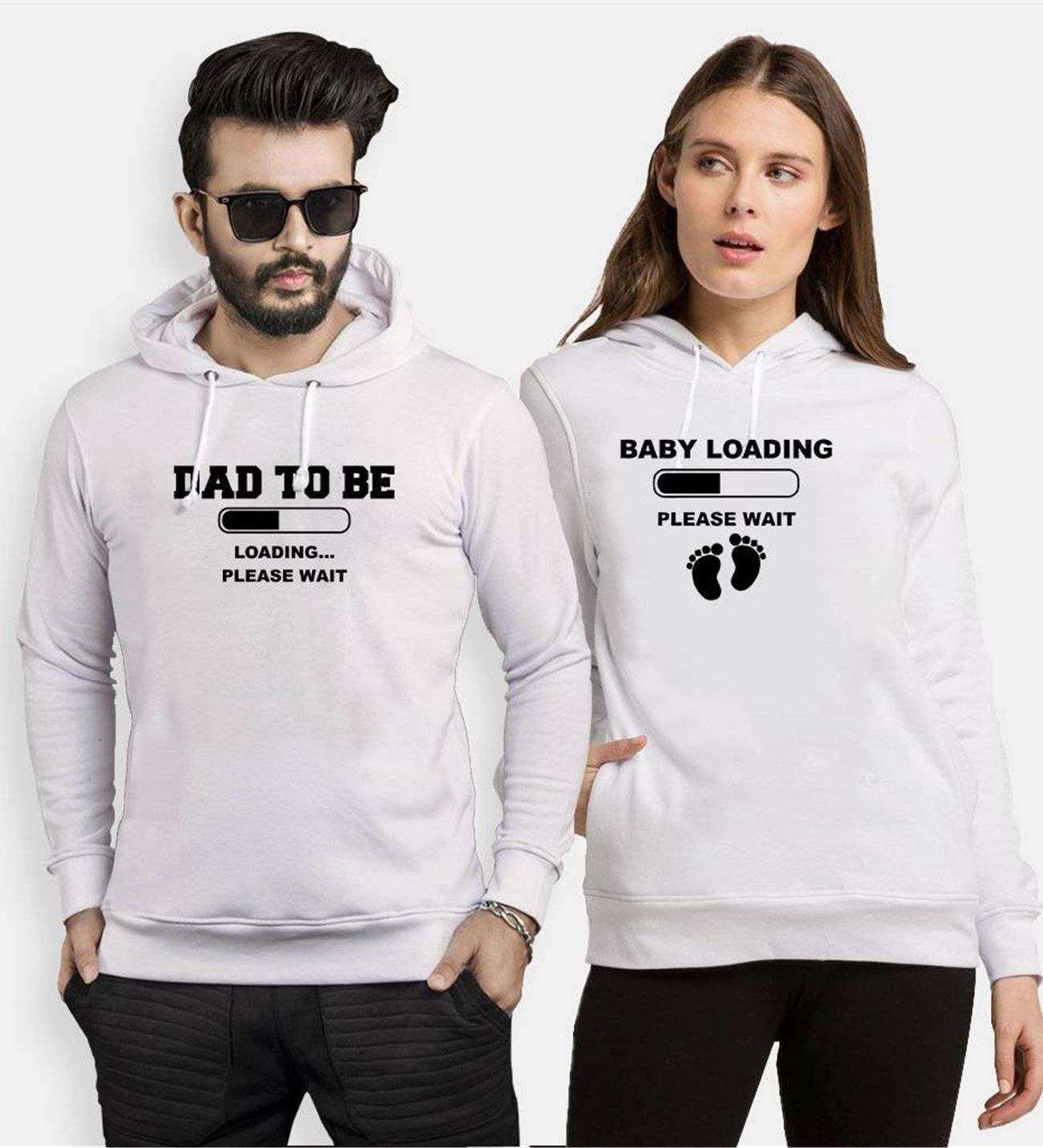 Tshirthane Baby Loading Sevgili Kombinleri Kapüşonlu Kombini