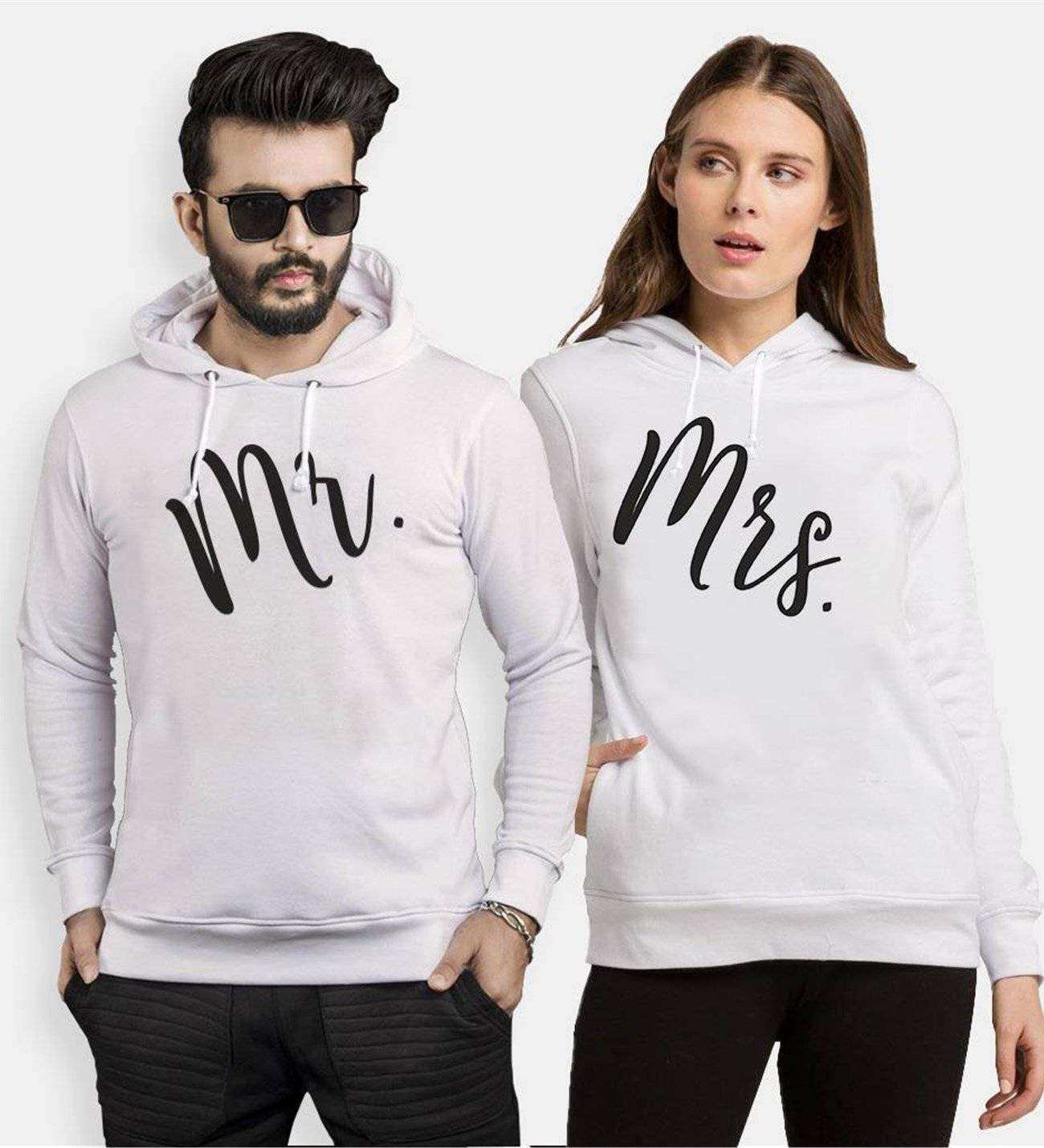 Tshirthane Mr. Mrs. 17 Sevgili Kombinleri Kapüşonlu Kombini