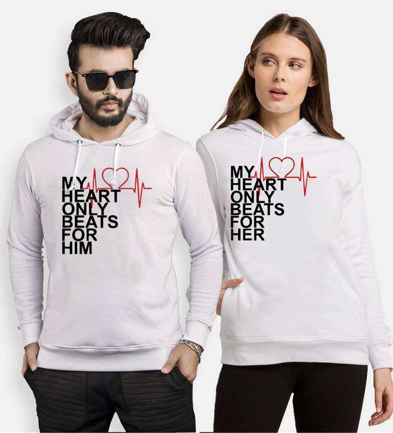 Tshirthane My Heart  Sevgili Kombinleri Kapüşonlu Kombini