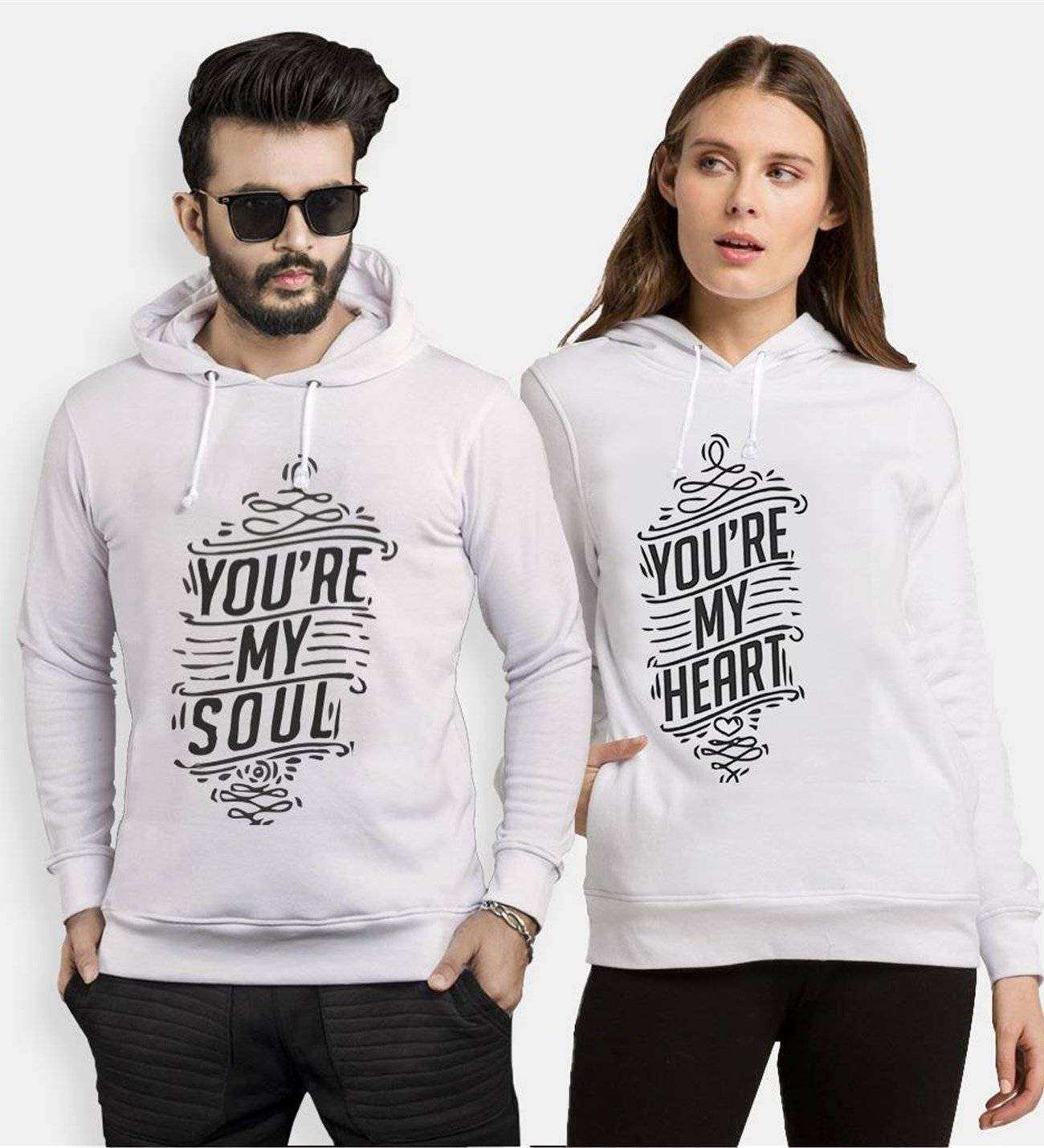 Tshirthane Youre My Soul My Heart Sevgili Kombinleri Kapüşonlu Kombini