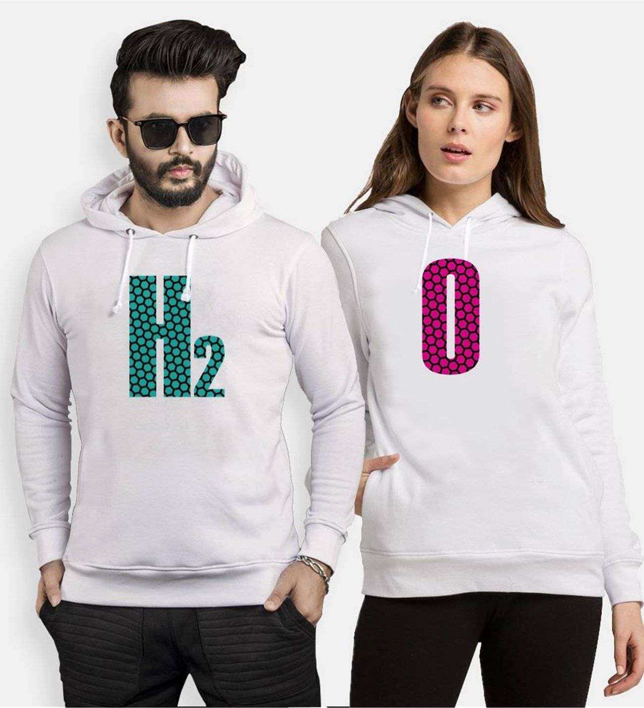 Tshirthane H2 O Sevgili Kombinleri Kapüşonlu Kombini