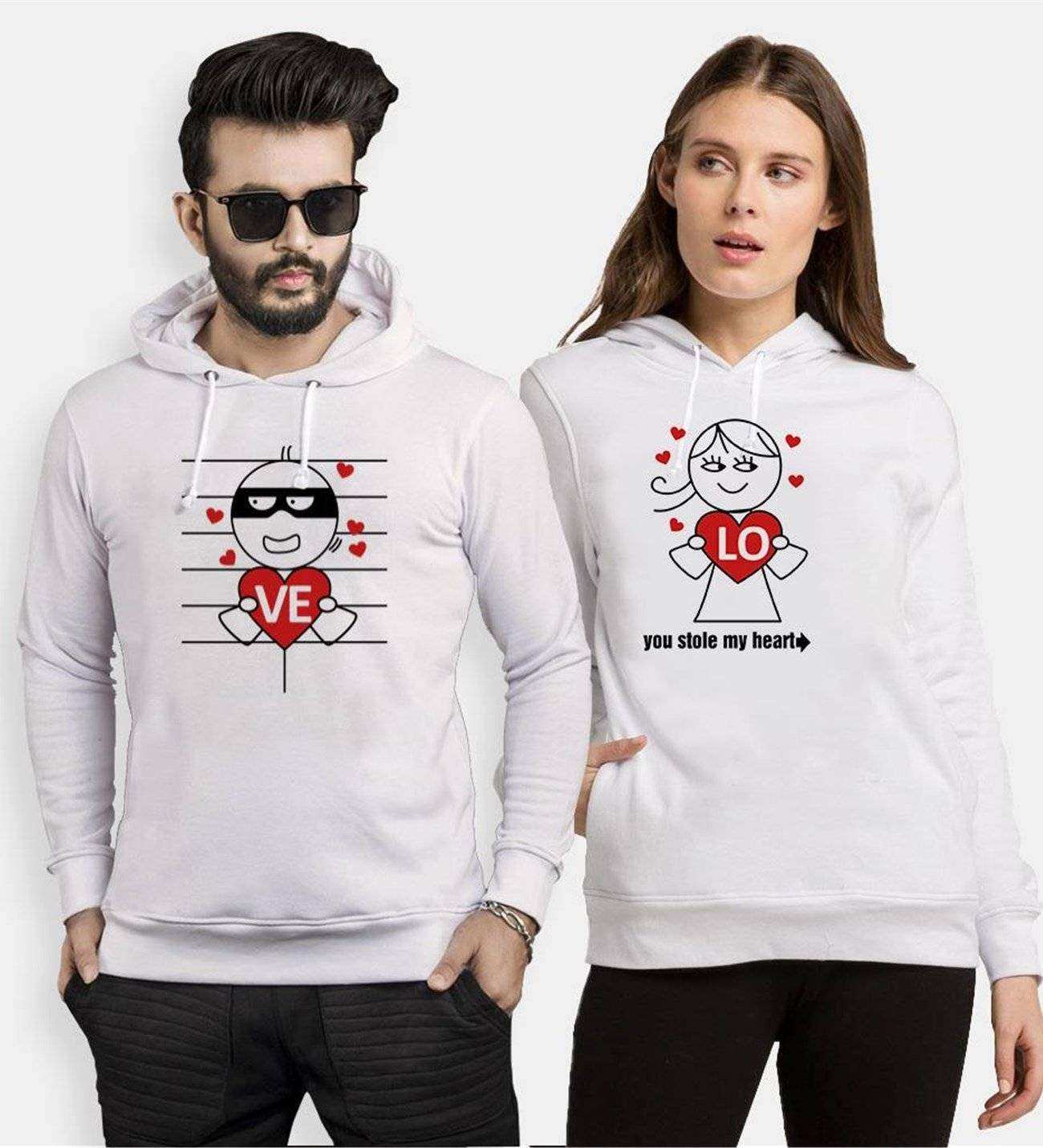 Tshirthane Kalbimin Hırsızı Sevgili Kombinleri Kapüşonlu Kombini