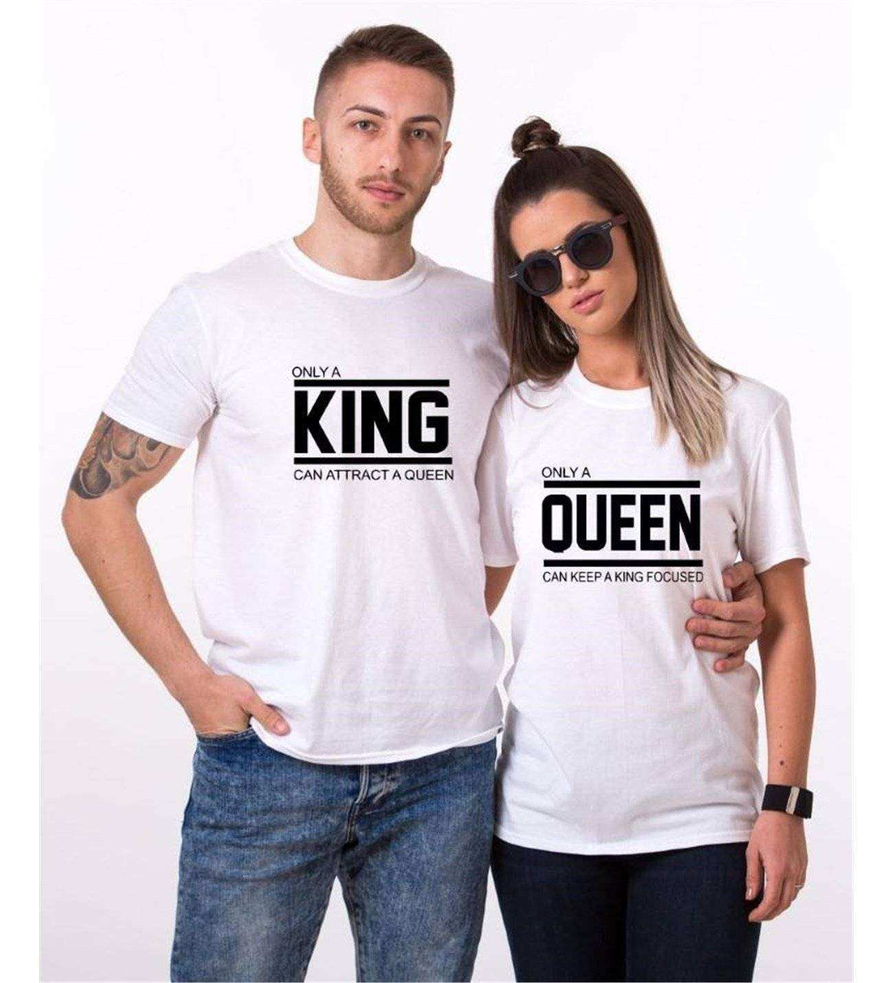 Tshirthane Onlya King Onlya Queen Sevgili Kombinleri Tshirt Kombini