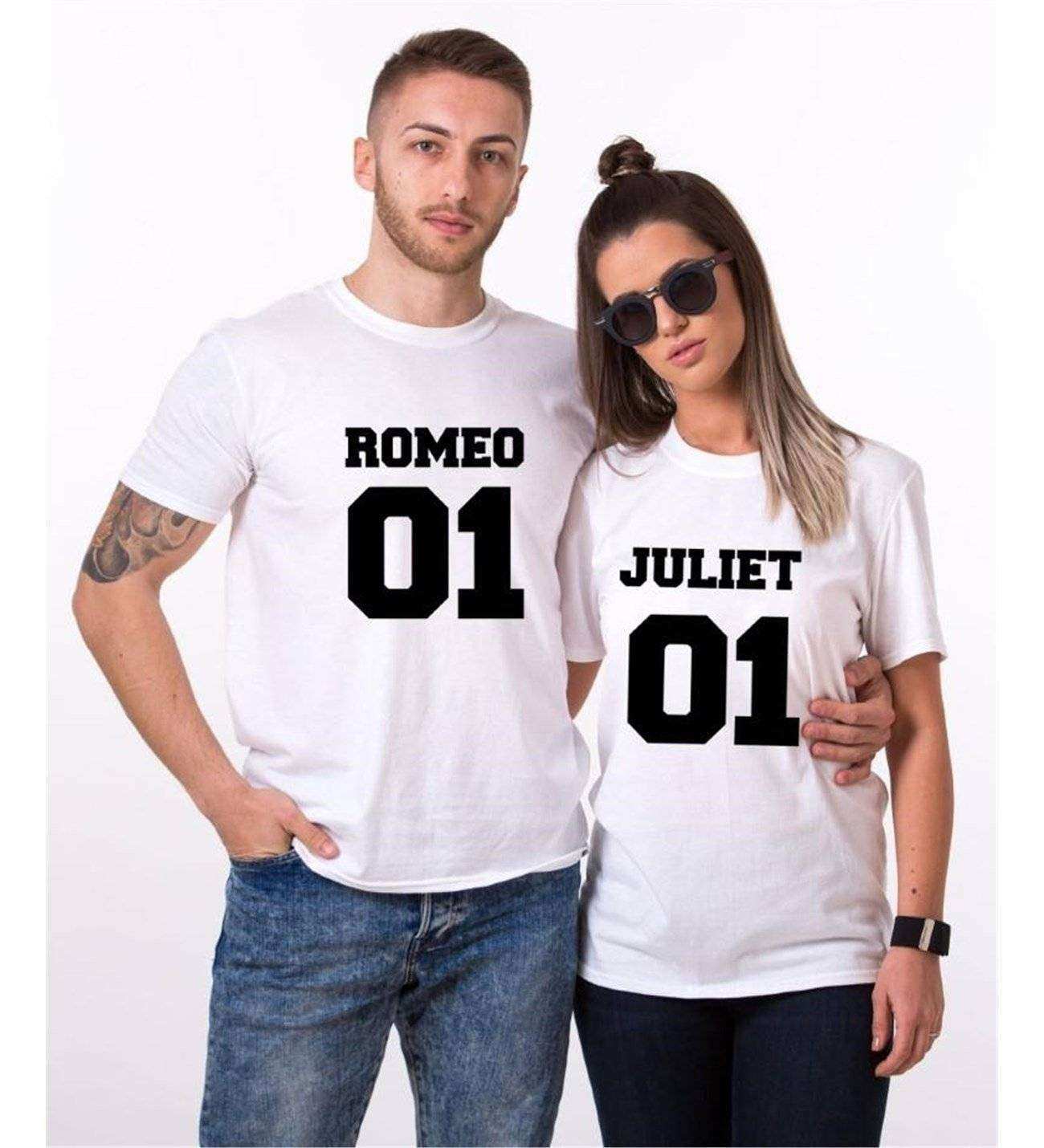 Tshirthane Romeo Juliet  Sevgili Kombinleri Tshirt Kombini