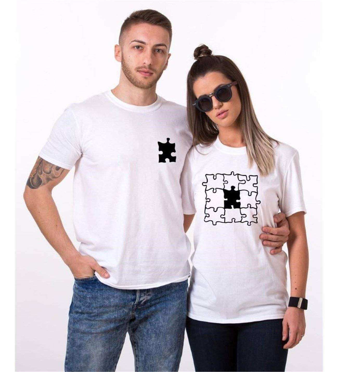 Tshirthane Eksik Parçam Puzzle Sevgili Kombinleri Tshirt Kombini