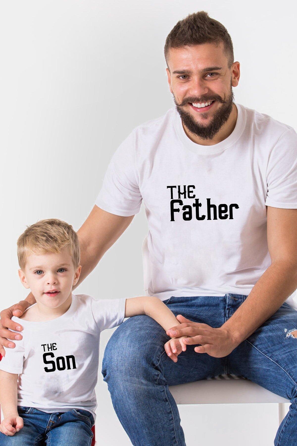 The Father The Son Beyaz Tshirt(Tek Ürün Fiyatıdır Kombin Yapmak için 2 Adet Sepete Ekleyiniz)