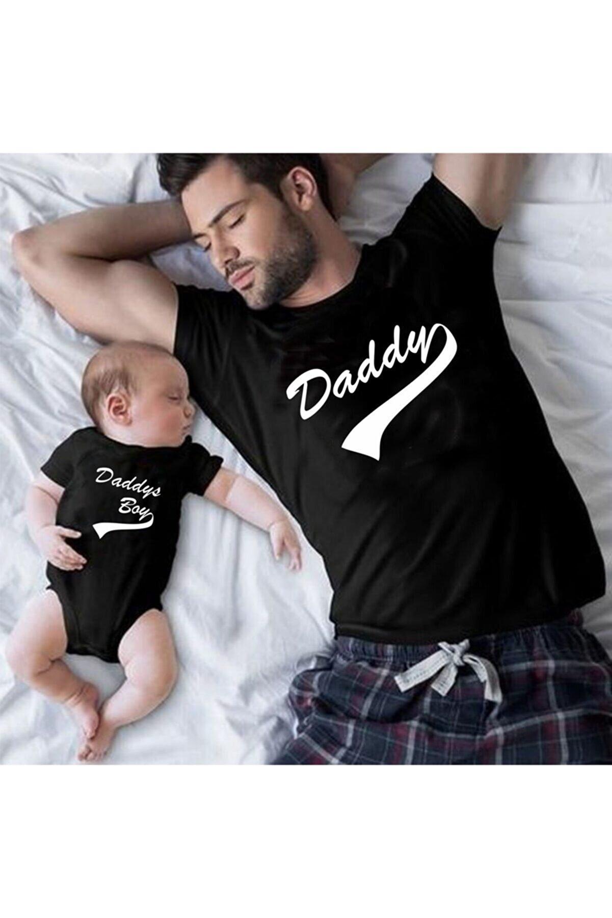 Daddy Daddys Boy Baba Oğul Kız Tshirt(Tek Ürün Fiyatıdır Kombin Yapmak için 2 Adet Sepete Ekleyiniz)