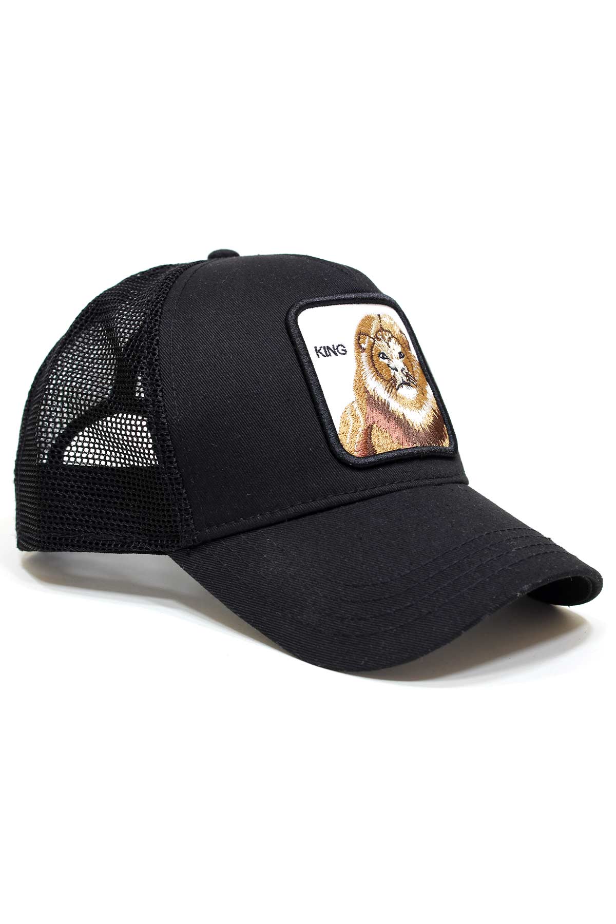 King Aslan Figürlü Nakışlı Fileli Şapka