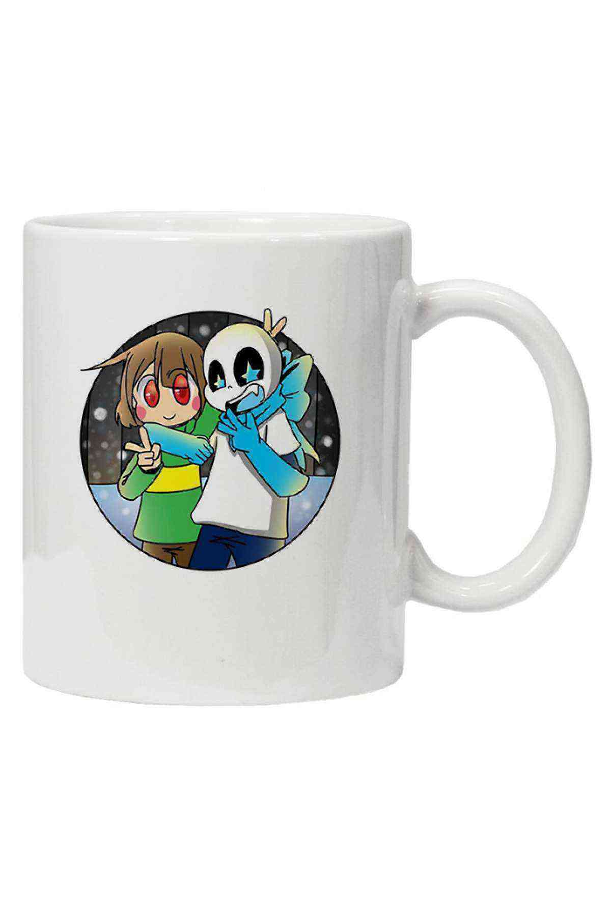 Kupa Bardak Undertale Skull Sans Os