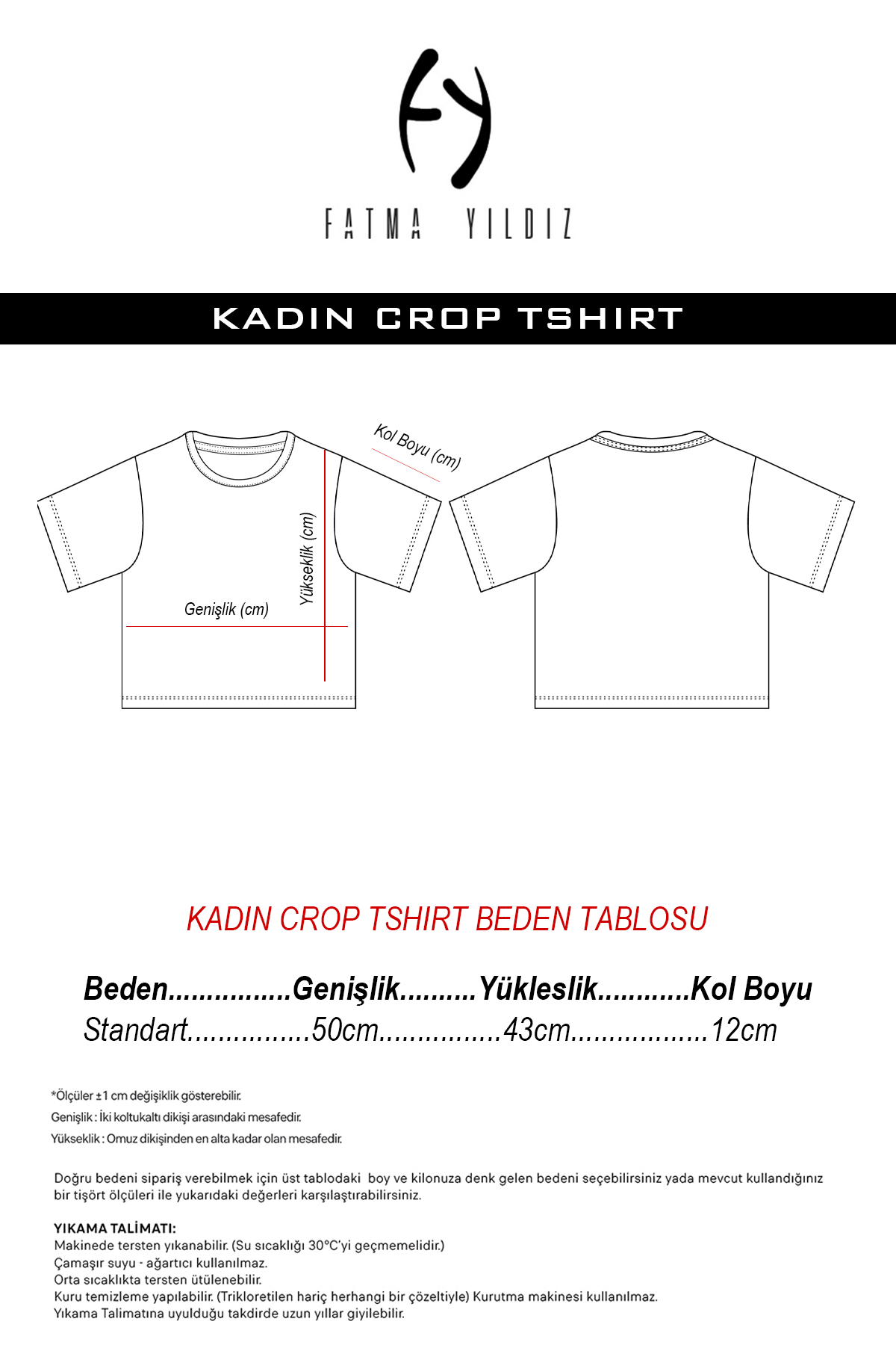 Basic Çizgili Crop Tshirt
