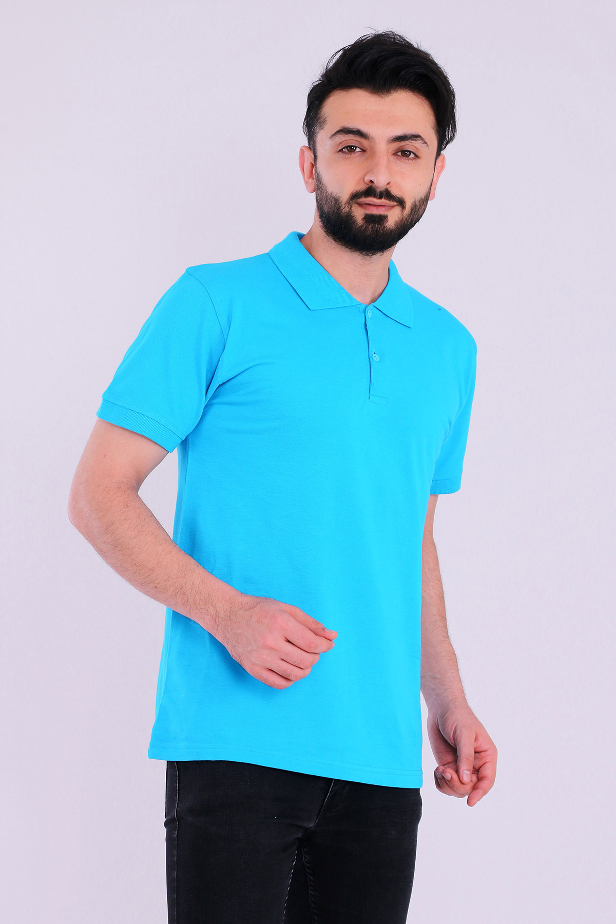 Turkuaz Basic Polo Yaka Erkek Tshirt