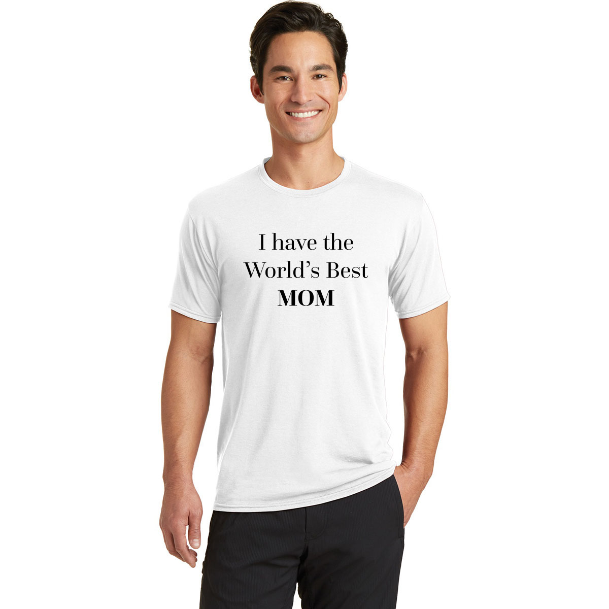 Anneler Günü Best Mom Beyaz Erkek Tshirt