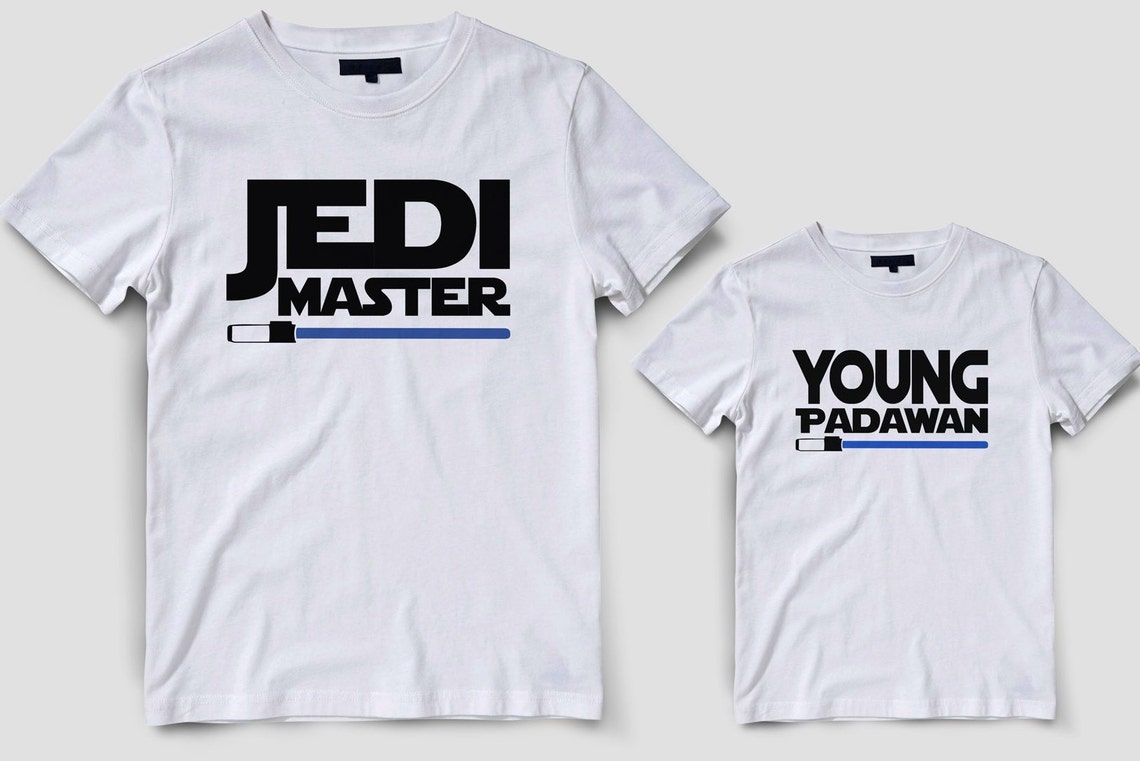 Baba Oğul Jedi Master Zıbın Tshirt (Tek Ürün Fiyatıdır Kombin Yapmak için 2 Adet Sepete Ekleyiniz)
