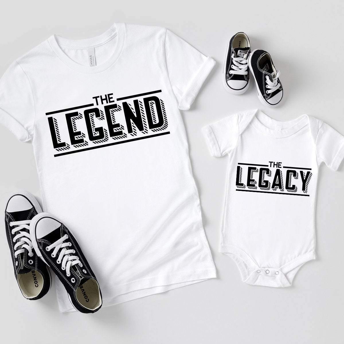 Baba Oğul Legend Legacy Zıbın Tshirt (Tek Ürün Fiyatıdır Kombin Yapmak için 2 Adet Sepete Ekleyiniz)