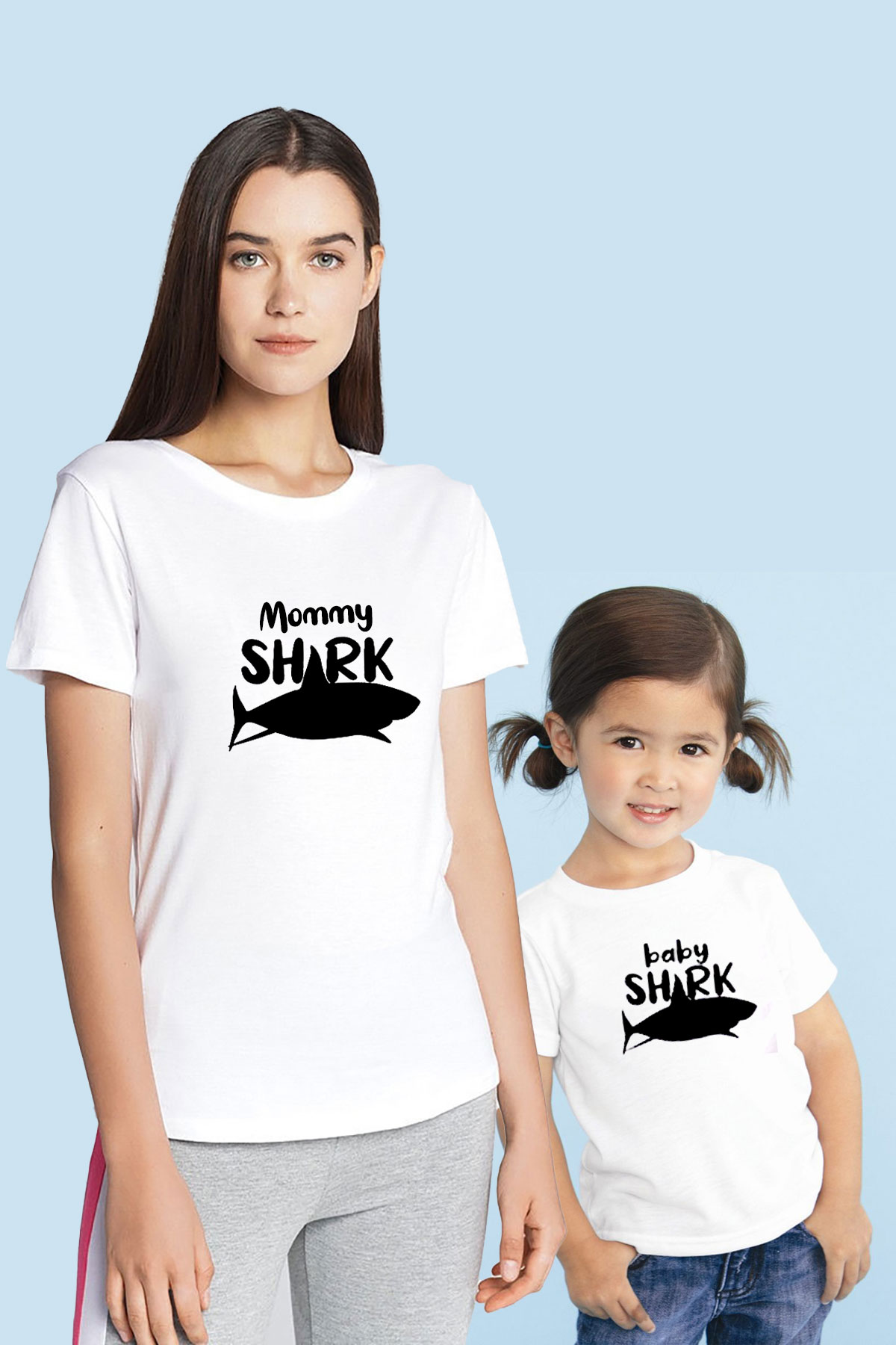 Mommy Shark Baby Shark Anne Çocuk(TEK ÜRÜN FİYATIDIR KOMBİN YAPMAK İÇİN 2 ADET SEPETE EKLEYİNİZ)