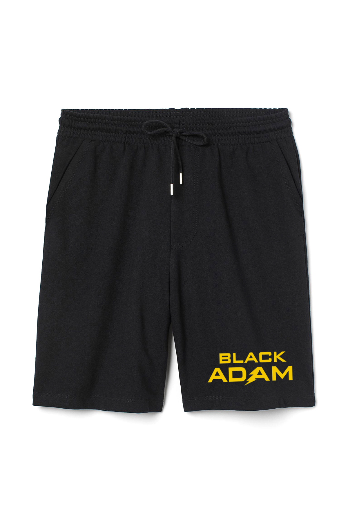 Black Adam Letter Logo Erkek Siyah Şort