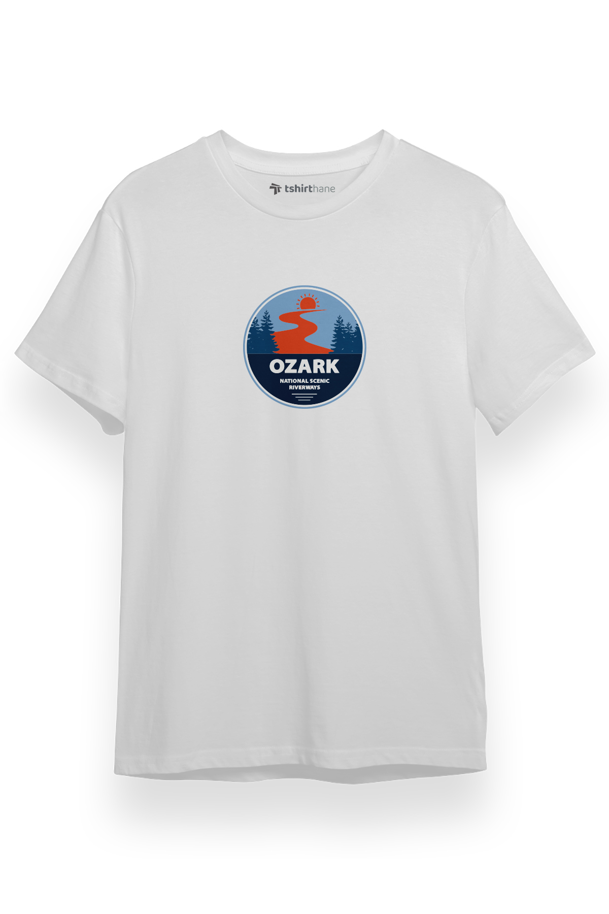 Ozark National Scenic Riverways Beyaz Kısa kol Erkek Tshirt