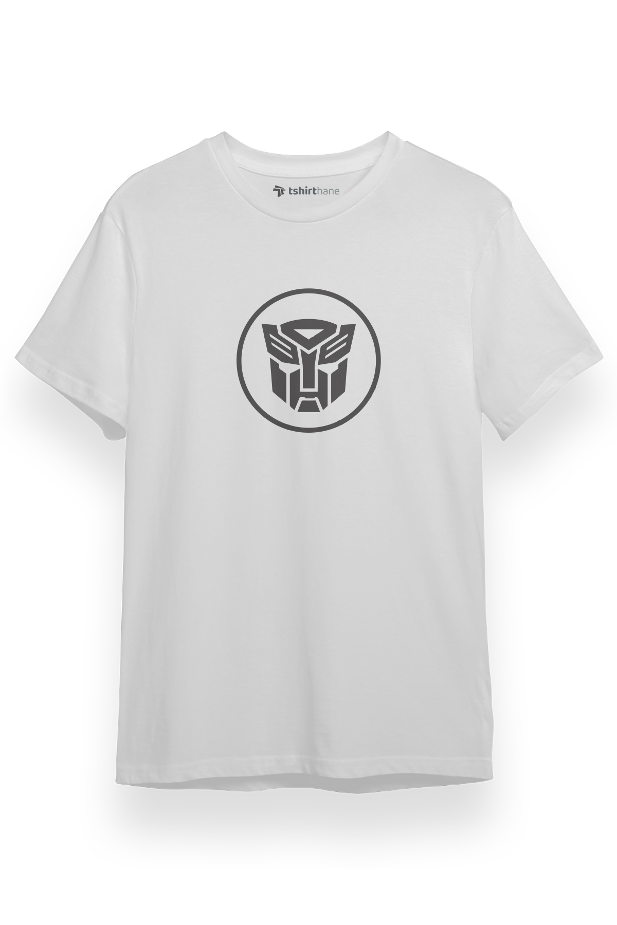 Transformers Autobot Icon Beyaz Kısa kol Erkek Tshirt
