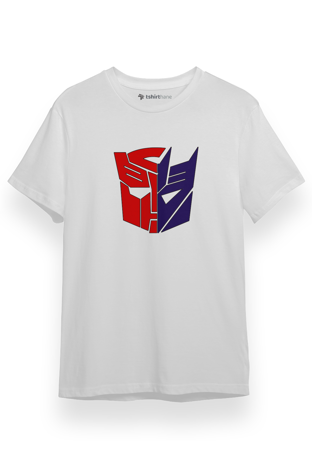 Transformers Autobots And Decepticons Beyaz Kısa kol Erkek Tshirt