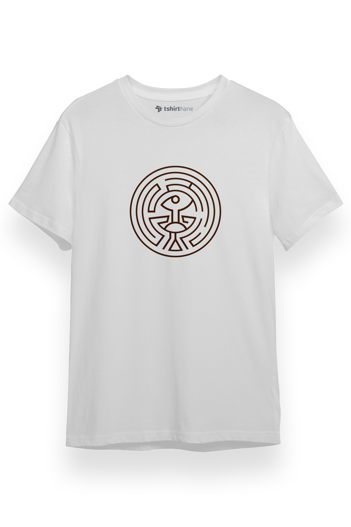 Westworld The Maze Logo Beyaz Kısa kol Erkek Tshirt