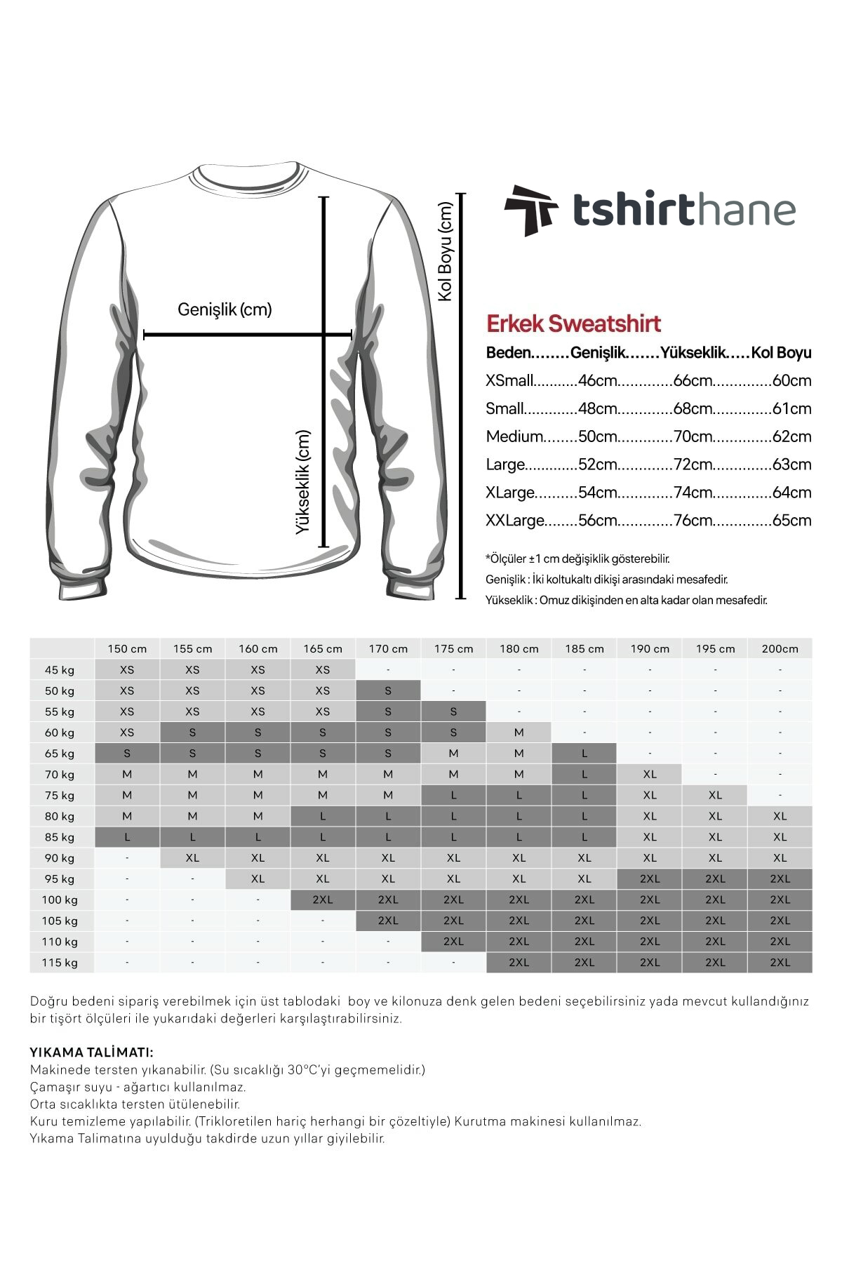 Gri Basic Erkek 2 iplik Sweatshirt