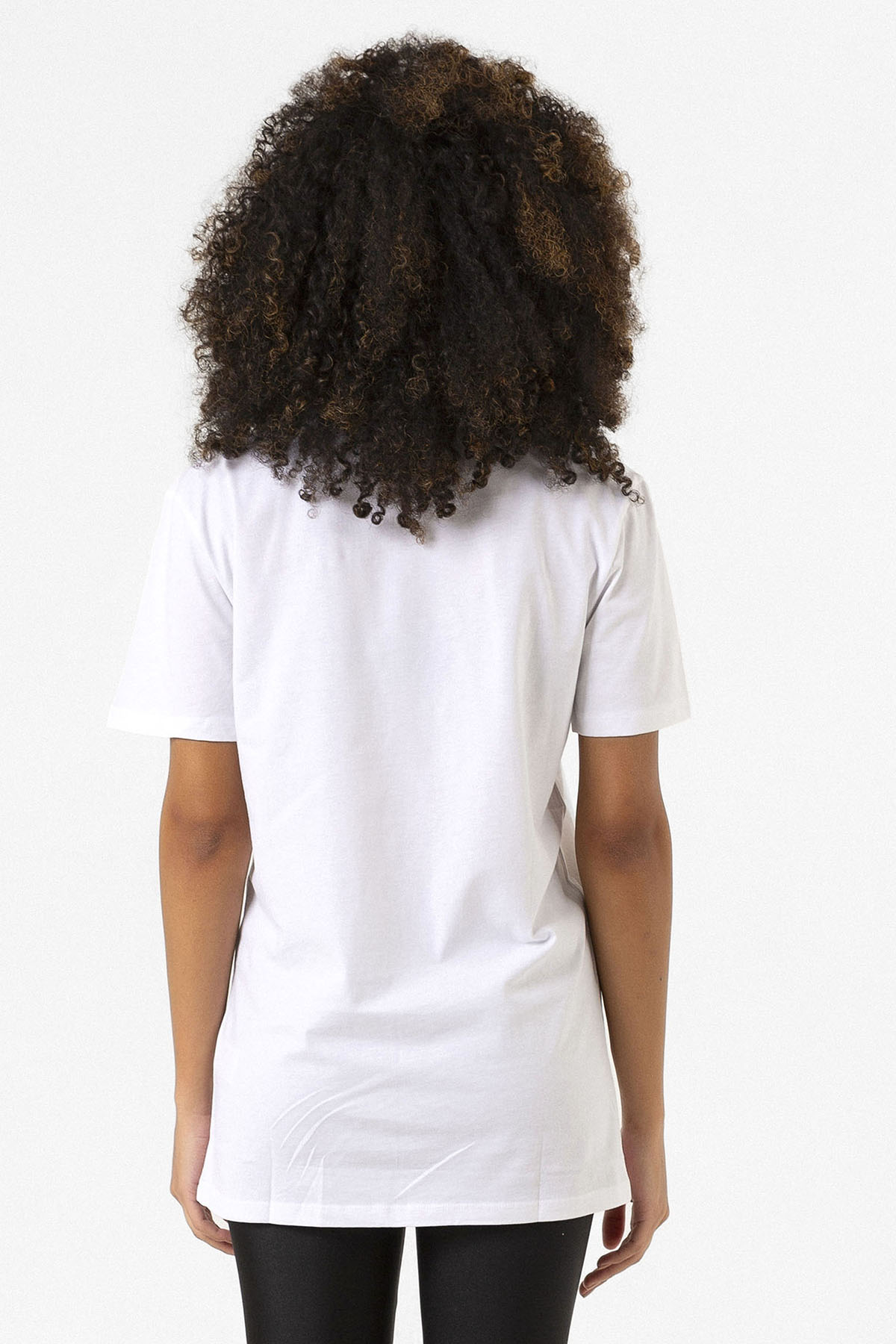 Chicago Fire Logo Beyaz Kadın V yaka Tshirt